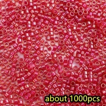 1000pcs Shiny Golden Cylindrical Seed Beads Tiny 2.5mm Japanese Craft Glass Round Loose Sapcer Beads For Diy Tassel Vintage Bracelet Necklace Jewelry Making