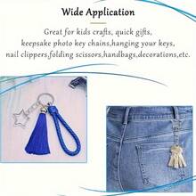 1 Star Spring Chain Key, Metal Swivel Hook Keychain With Chain, For DIY Party Gifts, For Weddings, Birthdays, House Warming, Graduation, Christmas, Halloween, Thanksgiving, New Year, General Gifts - 1pcs - View 6