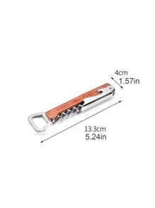 1pc Customizable Wine Bottle Opener, Multi-Function Wine Corkscrew, Wooden Wine Opener, Rosewood Seahorse Bottle Opener, Stainless Steel Corkscrew, Streamlined Handle, Easy To Grip, Effortless Bottle Opening, Suitable For Home, Hotel, Restaurant, Applicable For Thanksgiving, Christmas, Valentine's Day, Anniversary, Birthday, Wedding And Other Occasions