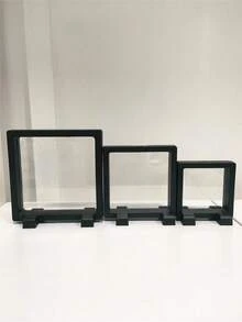 1set Multi-Color 3D Levitation Commemorative Coin Jewelry Display Stand, Collectible Figure Stand, Storage Box - Black - View 8