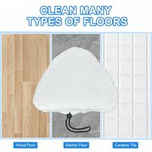 Yhaijj 1/2/5pcs Microfiber Mop Cloth Adapt To Shark X5 H2O Steam Mop Cloth Washable And Durable Mop Pads High Dirt And Water Absorption Wet And Dry Use Deep Cleaning Soften Oil Stains Sticky Stains And Dirt Accumulated In Crevices Save Time And Effort Improve Cleaning Efficiency Cleaning Supplies 11x7inch White Apartment Essential Back-To-School Supplies