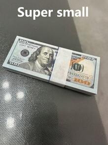 Realistic Small Simulation Prop Banknotes, 100/300/900 Novel Small Prop Banknotes, Realistic Small Dollar Toy Banknotes, Suitable For Various Holiday Party Supplies, Handmade DIY Decorations, Parties, Weddings, Bars, And KTV Party Props