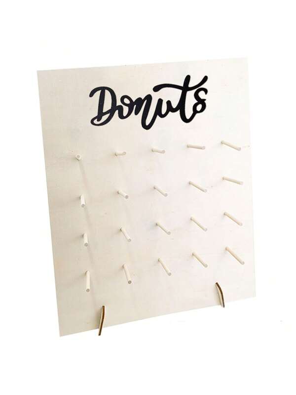1set 20 Holes Donut Wooden Display Rack Household Donut Display Rack Party Food Placement Rack, Birthday Wedding Family Event Party Food Rack, Donut Display Wooden Stand, Thanksgiving Christmas 2025 New Year's Party Kitchen Cooking Stand