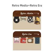8pcs Retra Era Magnetic Bookmarks For Books, Mini Magnet Book Marker Page Clips, Vintage Cassette Telephone Typewriter, Unique Reading Gift Student Back To School