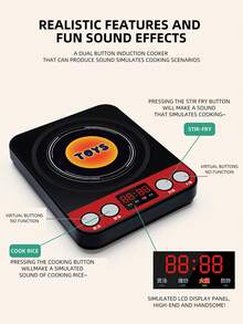 Toddler Small-Size Kitchen Toy Set, Girls Pretend Play Cooking Pots Pans Utensils, Babies Imitate Cutting Fruits Cookware - Green - View 4