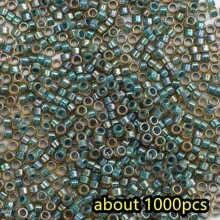 1000pcs Shiny Golden Cylindrical Seed Beads Tiny 2.5mm Japanese Craft Glass Round Loose Sapcer Beads For Diy Tassel Vintage Bracelet Necklace Jewelry Making