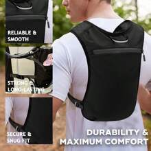 Running Hydration Vest Backpack Lightweight Running Vest Women Men,Reflective Camel Hydration Water Backpack For Cycling Hiking Marathon(Only Backpack Without Bladder)