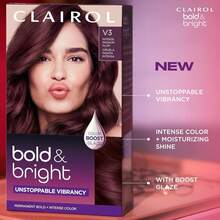 Clairol Bold &Amp; Bright Permanent Hair Dye, V3 Intense Passion Plum Hair Color, Pack Of 1 - BR4 Burgundy - View 5