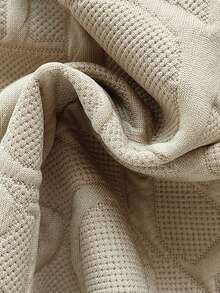 Chatreadl 2 件套年轻男孩休闲酷炫 Polo 领针织上衣和短裤套装，带字母印花，适合春、夏、秋季户外 - 棕色 - 查看 6