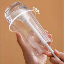 1 pieza Cepillo de silicona giratorio 360° con cabezal plegable y mango largo - Estropajo reutilizable para múltiples superficies para botellas, tazas, cocina, hogar y limpieza comercial - Inalámbrico, duradero y fácil de limpiar, cepillo de limpieza multifuncional, limpiador de tazas, mango ergonómico, silicona duradera, entrega de estilo aleatorio