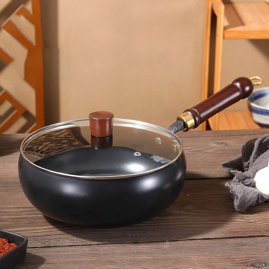 フライパン、家庭用深型フライパン、ミルクパン、素焼きフライパン、手作り焦げ付き防止フライパン、煮込み用フライパン - マルチカラー - チェックする 1