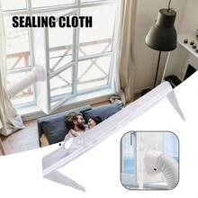 1 Piece Of Window Sealing Cloth(New Upgrade Adds Cuffs, Better Sealing), Portable Air Conditioner And Dryer Cloth Accessories, One Or Two Pipes Universal Window Sealing Strip, (There Are Three Specifications To Choose From 3 Meters, 4 Meters, 5 Meters) Suitable For Each Mobile Air Conditioning Device,Add 5.6m And 6m. - Multicolor - View 3