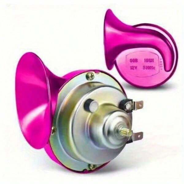 12V Ultrasonic Horn - Durable, Clear Sound, Suitable For 12V Cars With Two Snail Horns, Suitable For 12V Cars, Motorcycles, Boats And Off-Road Vehicles (Easy To Install, No Batteries Required)