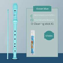 1 件德国风格高音竖笛，6 孔/8 孔，适用于中/小学生、课堂教学、初学者竖笛 - 彩色 - 查看 9