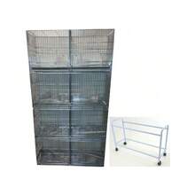 Large Rust Free Galvanized CAMBO-4 Bird Canary Breeding Cage With Holder - - 1 - View 1