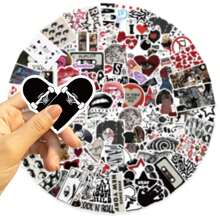 100 Pcs Y2K Downtown Girls Stickers Vinyl Aesthetics Stickers, Decals, Scrapbooking, Diary, Bumper, Skateboard, Water Bottle, Cartoon, Hard Hat, Car Stickers, School Supplies,Back To School