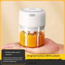 250ML 迷你 USB 電動絞肉機大蒜切碎機無線破碎機食品加工機綠色耐用易於安裝 - 彩色 - 查看 5