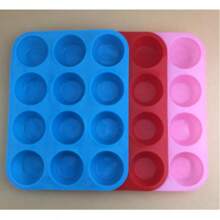 1pc Silicone Cupcake Mold - Ideal For Making Cupcakes, Muffins, Etc.) Easy-To-Remove Cupcake Mold, Non-Stick Silicone Mold, Easy-To-Clean Mold, Multi-Color Mold, Cake Mold, Muffin Mold, Baking Accessories