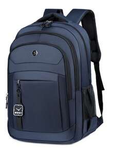 Reinforced Waterproof Large Capacity Bag, College Students Schoolbag, Going Out Computer Backpack, Casual Travel Backpack Laptop Bag For Men - Multicolor - View 4