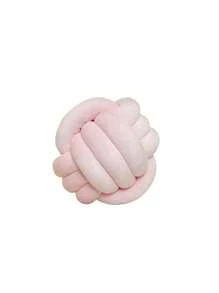 1 peça de almofada decorativa redonda com nó, almofada de bola de pelúcia feita à mão para decoração de sofá de quarto e casa