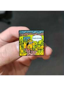 Cute Quirky Dog Cartoon Brooch - Perfect Accessory & Gift For Dog Lovers And Meme Enthusiasts