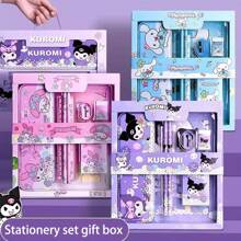 Sanrio 12-delige cadeauset voor meisjes, inclusief schattige schoolspullen met Kuromi- en Rilakkuma-thema, praktische kleine cadeautjes voor studenten en kinderen, beloningen voor de start van het schooljaar