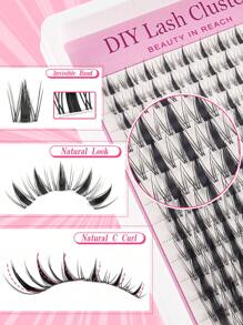 140Pcs Fairy Lash Clusters 8-18mm Manga Eyelash Clusters D Curl - WideSpan DIY Eyelash Extensions Wet-Look Spiky Anime Lashes Individual Fake Eyelashes Clusters With 0.05mm Ultra-Thin Invisible Lash Band