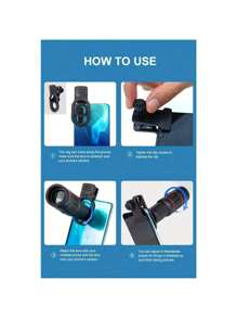 18X25 Telephoto Mobile Phone Lens With High-Power Zoom, Which Is Perfectly Suitable For Outdoor Photography During Camping. Compatible With Iphone Android Phone For Summer Vacation, Travel, Creative Photography, Social Media Content, Vlogging Phone Accessories