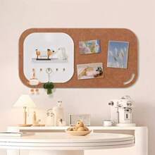 1 peça de painel perfurado de feltro de 40 x 80 cm, suporte de decoração de parede sem moldura, sem necessidade de perfuração, material escolar, volta às aulas