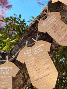 10/25/50张性别预测卡，新生儿派对礼品卡，新生儿父母派对建议卡，性别预测卡，派对游戏卡