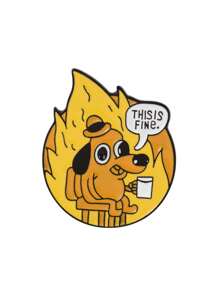 Cute Quirky Dog Cartoon Brooch - Perfect Accessory & Gift For Dog Lovers And Meme Enthusiasts