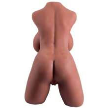 Lifelike 3-IN-1 Female Torso Sex Doll For Men Supple Skin Boobs & Realistic Vagina & Built-In Skeleton 3D Buttocks Male Masturbator Silicone Adult Pleasure Sextoy Pocket Pussy