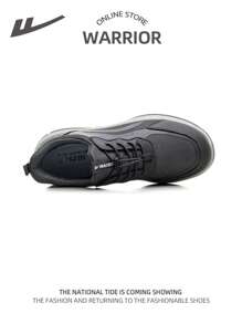 WARRIOR 1 paio di scarpe sportive casual uomo alla moda in rete con lacci, adatte per uso all'aperto