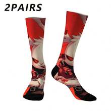 1/2/3/5 pares de calcetines hasta el tobillo para hombre con diseño de conejo, calcetines de tripulación para deportes al aire libre, resistentes, subcultura de moda para hombres