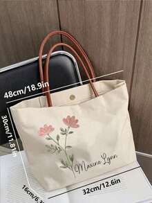 Customized Bridesmaid Beach Tote Bag - Personalized Canvas Tote Bag, Can Print Name, Great For Weddings, Bridal Parties And Travel - Ivory, Beach Bride Gift Bag, Bridesmaid Gift Tote, Cocktail/Bachelorette Party, Personalized Gift For Holidays Like Halloween, Christmas, Thanksgiving, New Year, Valentine's Day - Multicolor - View 6