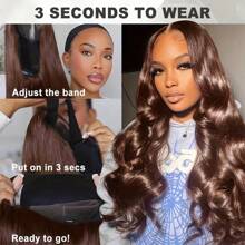 200% Density Brazilian Virgin Human Hair 5x5 Body Wave HD Lace Frontal Wigs Human Hair For Women Pre Plucked With Body Hair - Natural Black Color | Invisible Hairline & Voluminous Curls | Glueless, Breathable & Protective Styles