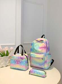1pc New Style Combination Bag Cute Girl Niche High-Grade Nylon Backpack Messenger Bag, With Dinosaur Pattern, Multiple Patterns To Choose From, And Fashionable New Style Bag, Fresh And Simple And Dopamine Color Matching, Youthful Girl Style, Can Be Cross-Body, Shoulder Strap Is Adjustable, Casual And Fashionable, Very Suitable For Taking Out To Play, And Can Also Be Given As A Gift To Friends