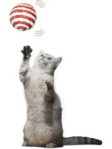 Pet Toys, Sisal Spherical Cat Toys.Small 4cm Scratch-Resistant Cat Toys, Sisal Cat Teaser Balls - Sisal Rattle Balls With Knitted Wool, Suitable For Indoor Cats (1PC, Random Color) - 隨機顏色 - 查看 3