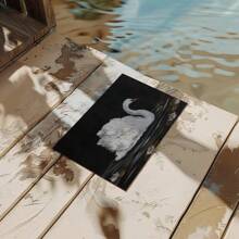 1 pièce, œuvre murale, affiches vintage, décoration murale d'oiseau animal avec nénuphar, lac et impression sur canevas de lotus, décoration de salon, décoration de chambre à coucher esthétique, cadeau de pendaison de crémaillère, sans cadre