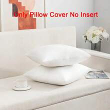 2pcs/4pcs/6pcs White Soft Comfortable Pillow Covers Without Inner Pillow, Suitable For Thanksgiving, Halloween, Christmas Decoration, For Hotel, Home Decor, Sofa, Bedroom, Living Room