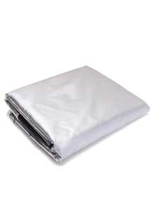 1件牛津布防尘罩，银色防水防晒空调罩，户外花园露台桌椅保护罩，厨房装饰，家居用品 - 銀色 - 查看 5