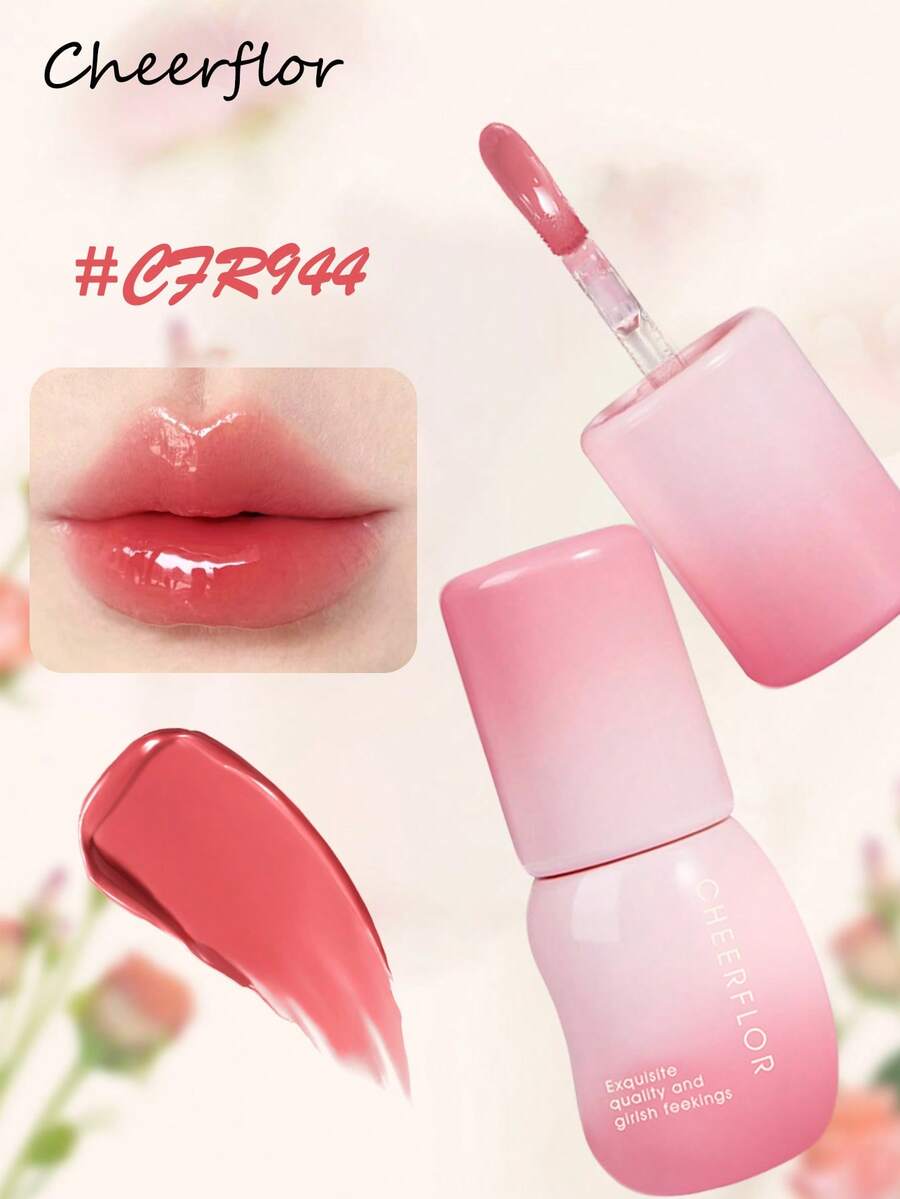 CHEERFLOR 镜面水润唇彩、玻璃唇彩、水润轻盈、布丁果冻质地、钻石丰唇彩、液体唇膏、