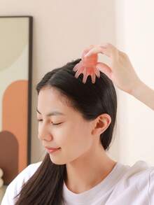 1 chiếc lược chải tóc massage bạch tuộc, lược bấm huyệt đầu để giảm ngứa da đầu - Nhiều màu - Xem 2