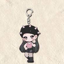 Aespa Q 版亚克力钥匙扣、双面背包装饰吊坠、演唱会粉丝商品、生日/节日礼物、返校/毕业礼物（送给朋友）