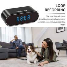 1080P FHD WiFi Security Camera With Clock, Motion Detection, Night Vision, Rechargeable Battery, With 32GB SD Card, Wireless Remote Viewing Via App For Home, Office, Warehouse, Warehouse Monitoring|Modern Appearance, Indoor Camera Wireless - Black - View 5