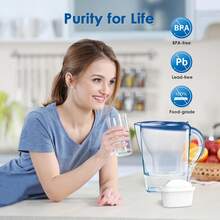 Waterdrop TÜV SÜD Certified Filter Cartridge, Compatible With Maxtra+, Fits Style, Fun, Marella Cool, Mavea Elemaris XL And Flow Water Tank (4) - White - View 3
