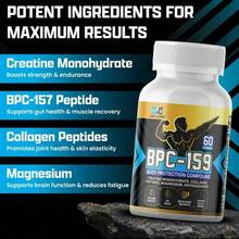 Abronikey BPC-157 Joint & Muscle Support – Recovery Complex With Creatine, Collagen, And Magnesium – Mobility & Strength Formula – Gluten-Free – 60 Capsules (Pack Of 2) - 2 chai - Xem 4