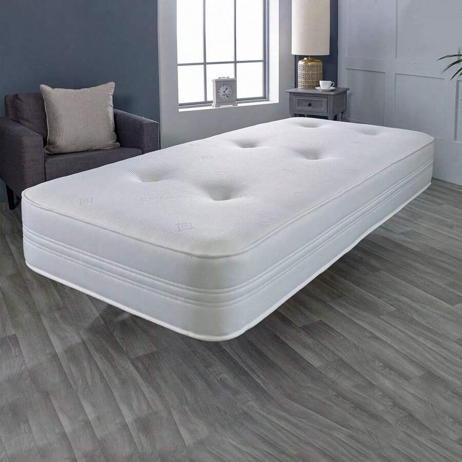 eXtreme Comfort Sirocco Airflow Hybrid Mattress - 18cm Deep, Spring & Memory Foam Support, Enhanced Breathability, Durable Design For Balanced Comfort & Pressure Relief - White - View 1