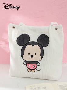Disney 1 pieza Bolso de hombro de Mickey Mouse, Bolso de viaje de gran capacidad para niñas, Bolso de viaje con asa, Bolso de compras con estampado de dibujos animados de moda, Bolso de hombro minimalista de moda, Adecuado para uso diario, salidas, compras, viajes. - Multicolor - Ver 13