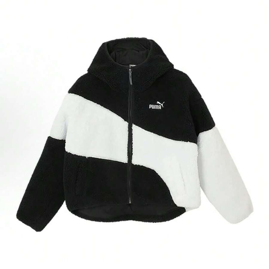 女士 PUMA POWER 人造毛皮夹克 67834901 - 黑色 - 查看 1